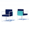 IVORY Stacking Armchair