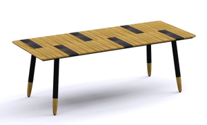 BRIELLE Dining Table 220x90 Cm / 35.5”x35.5”