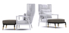 BRIELLE Lounge Ottoman